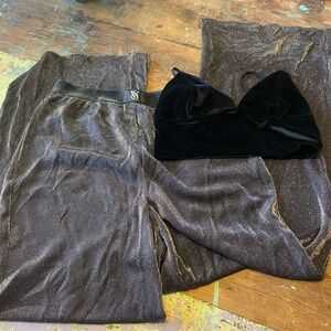 Vintage Victoria's Secret Black Velvet set